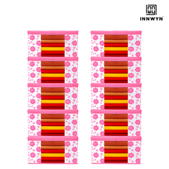 Pack of 10 Printed Saree Covers