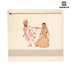 Bridal special Cotton saree cover with printing