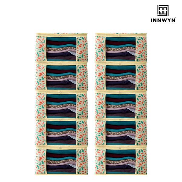 Pack of 10 Printed Saree Covers