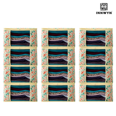 Pack of 12 Printed Saree Covers