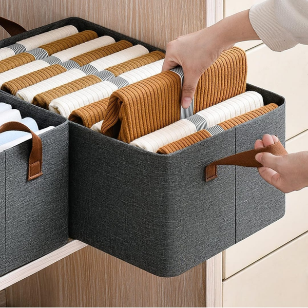 Pack of 6 Rectangle Storage Boxes
