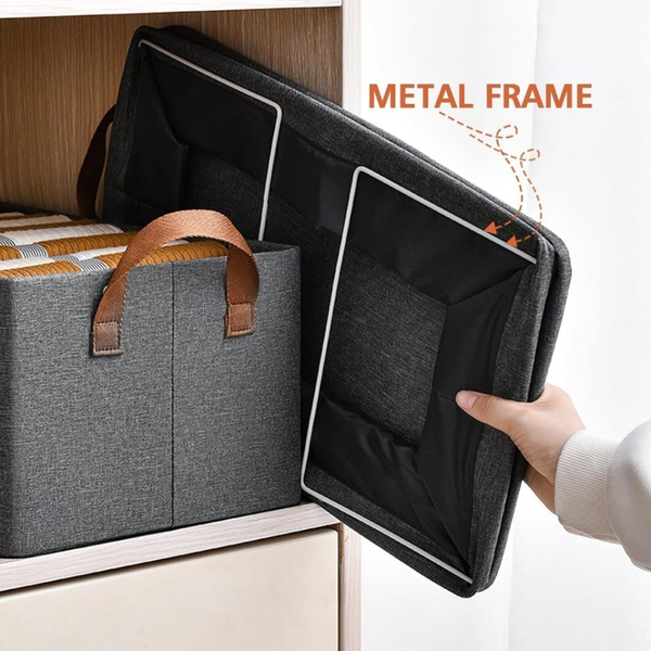 Pack of 4 Rectangle Storage Boxes