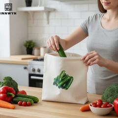 Pack of 5 Cotton Vegetable Storage Bags