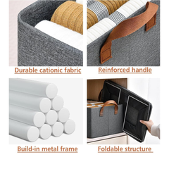 Pack of 2 Rectangle Storage Boxes