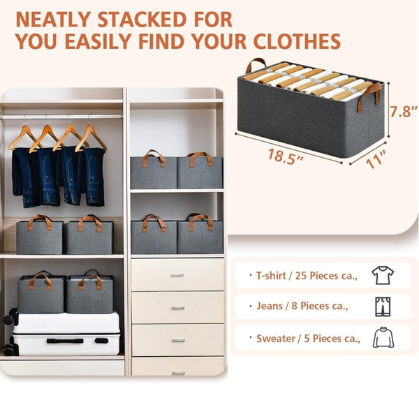Pack of 4 Rectangle Storage Boxes
