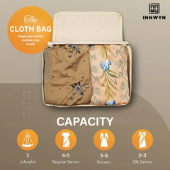 Pack of 3 Cotton Canvas Storage Bags