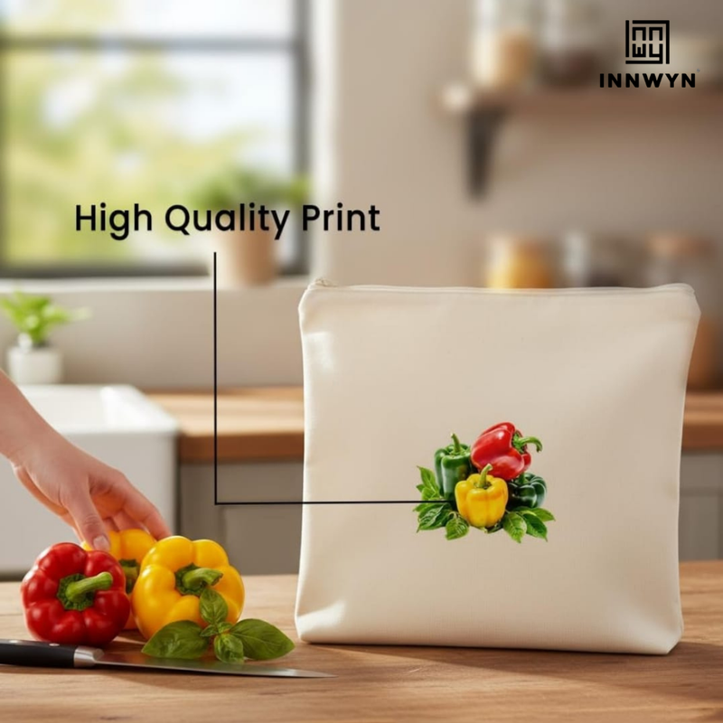 Pack of 5 Cotton Vegetable Storage Bags
