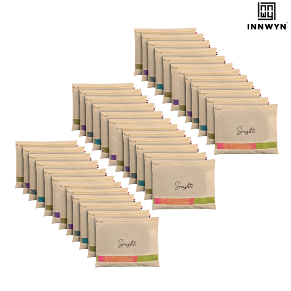 Personalized Pack of 32 Cotton Saree Covers