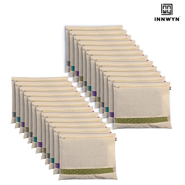 Pack of 24 Cotton Saree Storage Bags