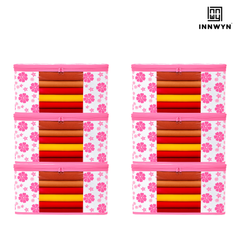 Pack of 6 Printed Saree Covers