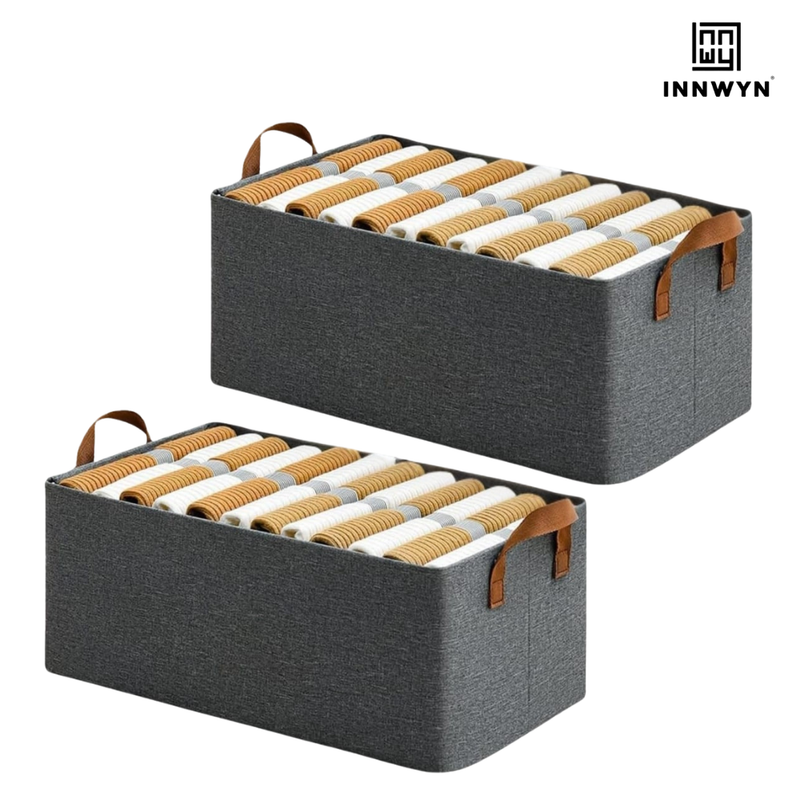 Pack of 2 Rectangle Storage Boxes