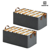 Pack of 2 Rectangle Storage Boxes