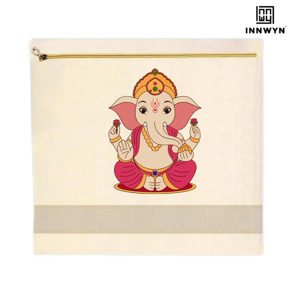 Bridal special Cotton saree cover with printing