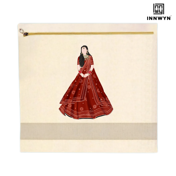 Bridal special Cotton saree cover with printing
