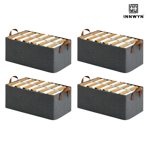 Pack of 4 Rectangle Storage Boxes