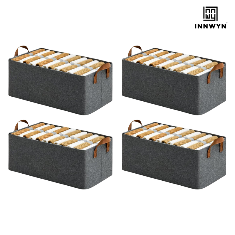 Pack of 4 Rectangle Storage Boxes