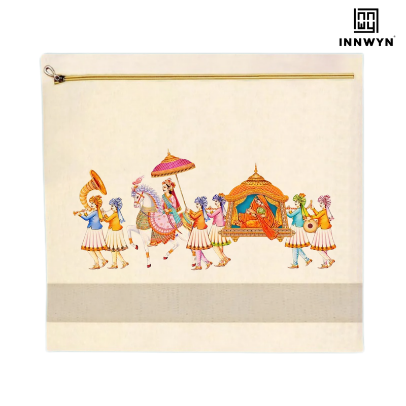 Bridal special Cotton saree cover with printing