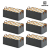 Pack of 6 Rectangle Storage Boxes