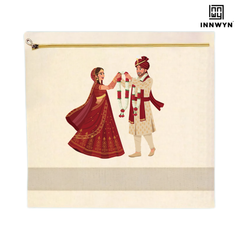 Bridal special Cotton saree cover with printing