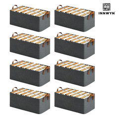 Pack of 8 Rectangle Storage Boxes