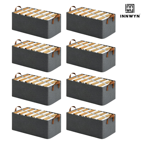 Pack of 8 Rectangle Storage Boxes