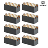 Pack of 8 Rectangle Storage Boxes