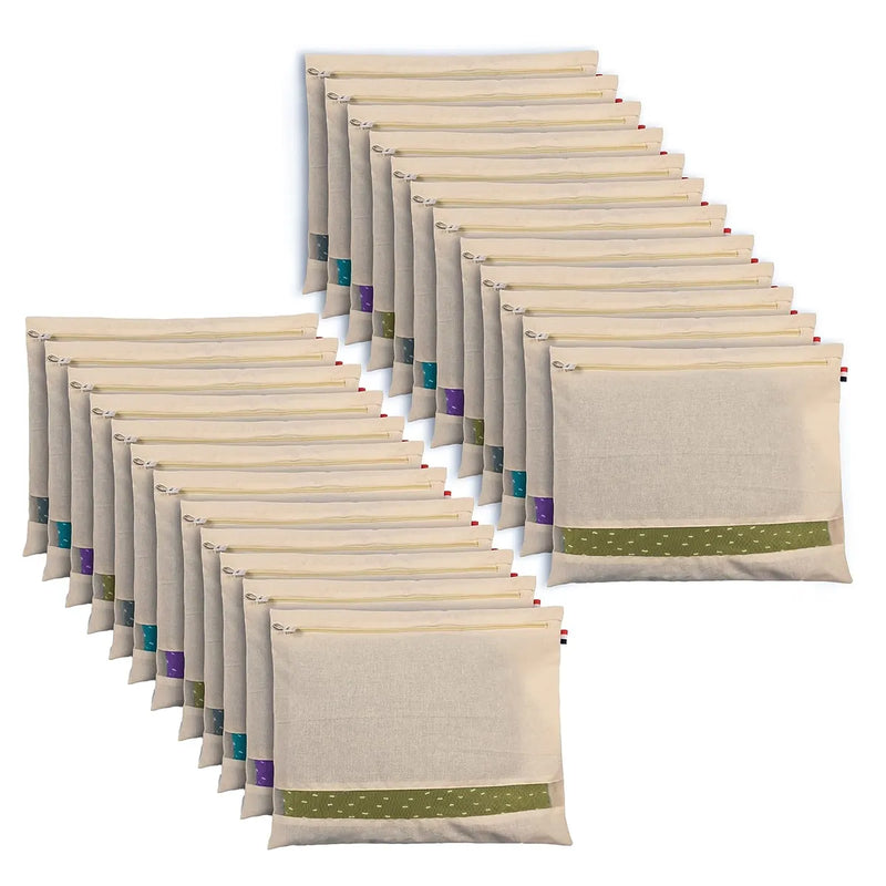 Pack of 24 Cotton Saree Storage Bags