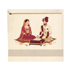Bridal special Cotton saree cover with printing
