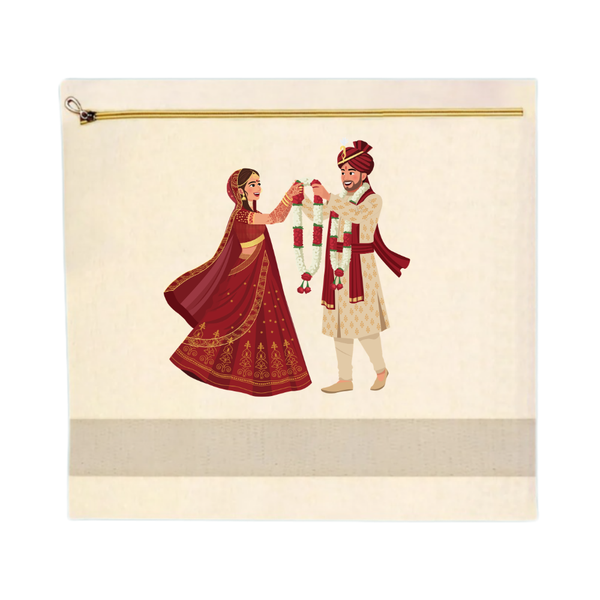 Bridal special Cotton saree cover with printing
