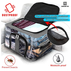 Pack of 2 Transparent Clothes Organizers