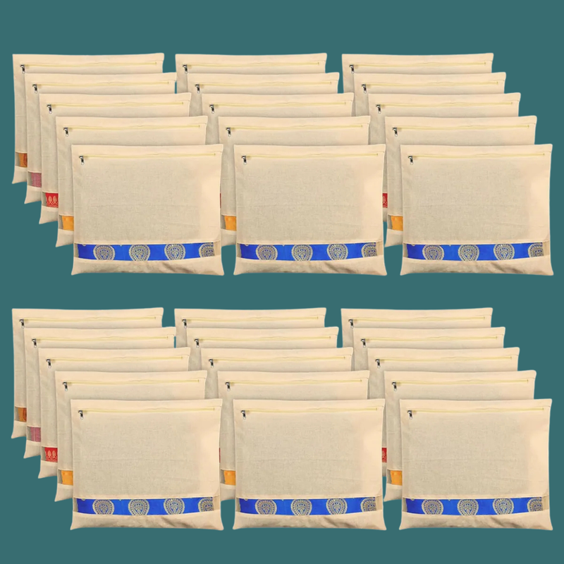 Pack of 32 Cotton Saree Storage Bags