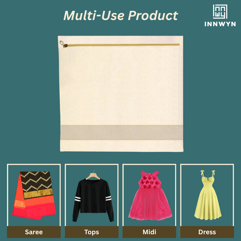 Pack of 32 Cotton Saree Storage Bags
