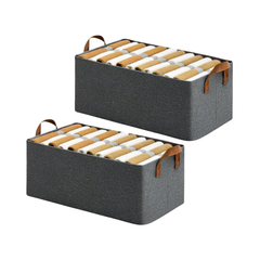 Pack of 2 Rectangle Storage Boxes