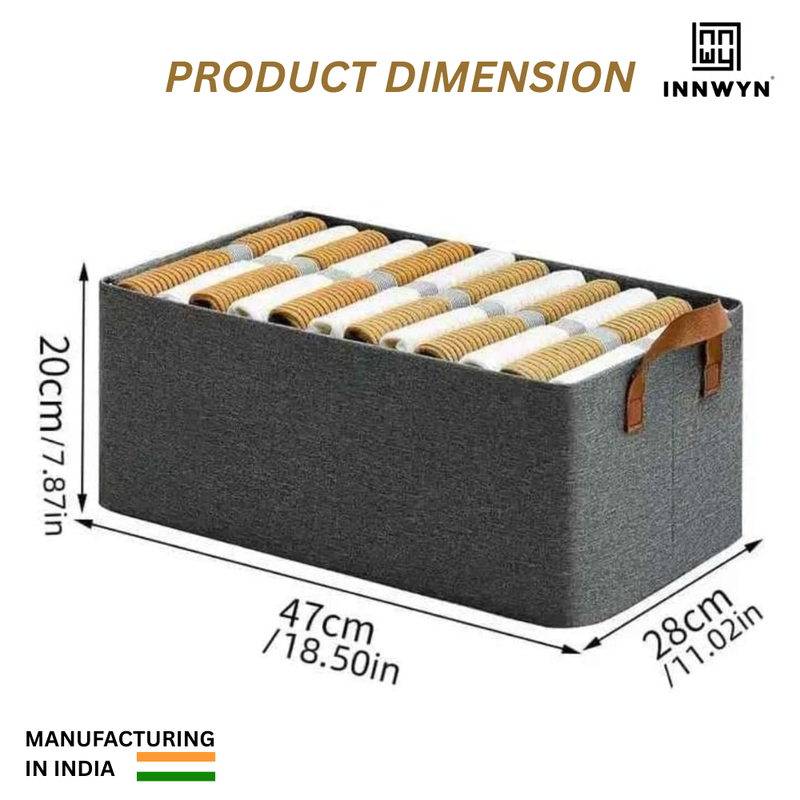 Pack of 2 Rectangle Storage Boxes