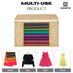 Pack Of 10 High Quality Printed Saree Cover