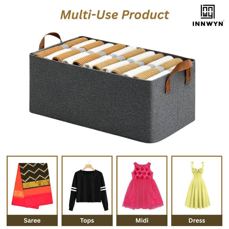 Pack of 8 Rectangle Storage Boxes
