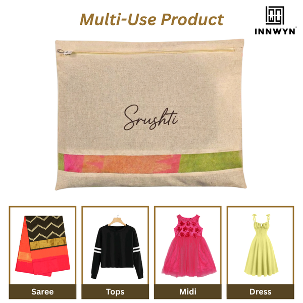 Personalized Pack of 6 Cotton Saree Covers