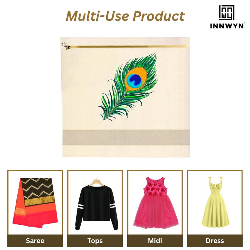 Pack of 12 Printed Cotton Saree Covers
