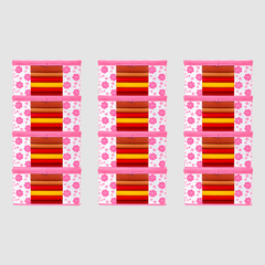 Pack of 10 Printed Saree Covers