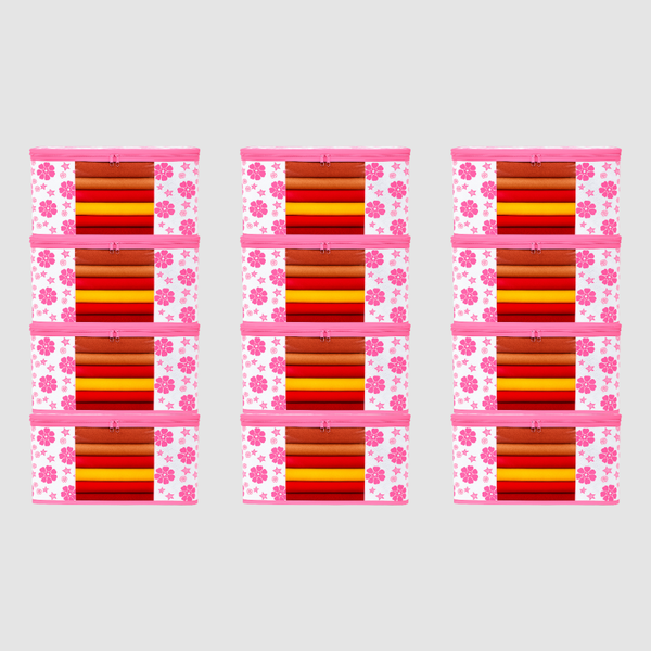 Pack of 12 Printed Saree Covers