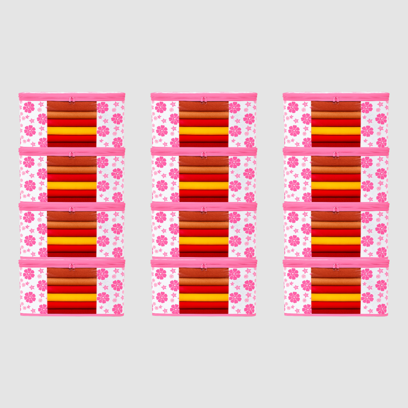 Pack of 10 Printed Saree Covers