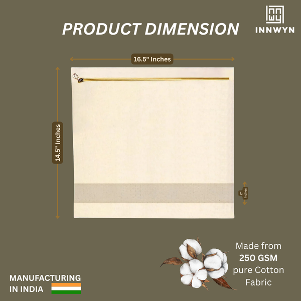 3 Canvas Storage Bags With 6 Saree Covers