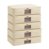 Pack of 5 Cotton Canvas Storage Bags