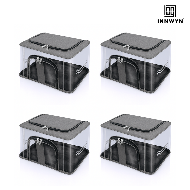 Pack of 2 Transparent Clothes Organizers