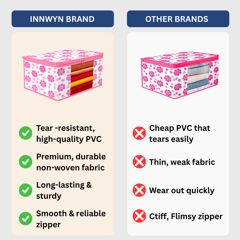 Pack of 10 Printed Saree Covers