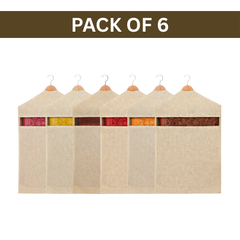 Pack of 6 Hanging Cotton Saree Covers