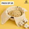 Pack of 10 Cotton Roti Cloth Wraps