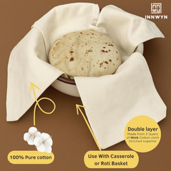 Pack of 10 Cotton Roti Cloth Wraps