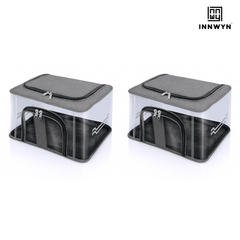 Pack of 2 Transparent Clothes Organizers