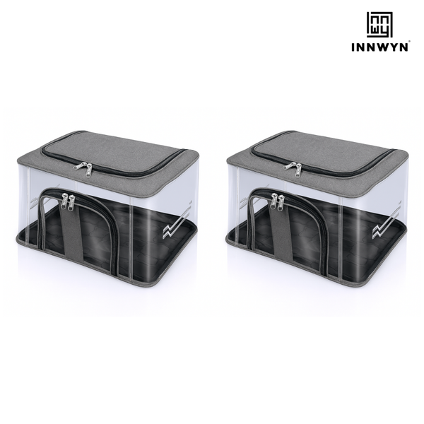 Pack of 2 Transparent Clothes Organizers